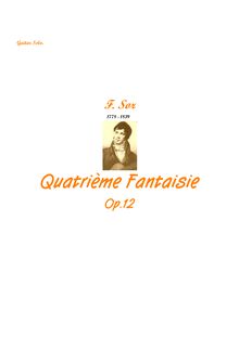 Partition complète, Quatrième Fantasie pour la Guitare, Op.12, Sor, Fernando