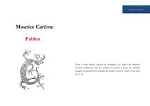 "Fables" de Maurice Carême