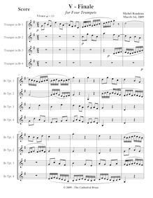 Partition , Finale,  No.7 en F major, F major, Rondeau, Michel
