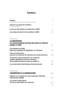 Forum des droits sur l internet : rapport d activité - année 2005