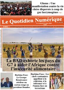 Le Quotidien Numérique d’Afrique n°1976 - du vendredi 1er juillet 2022