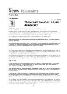 These wars are about oil not democracy