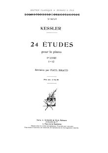 Partition complète, 24 Etudes, Kessler, Joseph Christoph