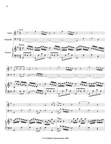 Partition , Presto - clavecin (partition compléte), 6 sonates pour clavecin