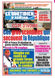 Le Quotidien d’Abidjan n°4031 - du Mardi 05 Octobre 2021