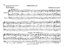 Partition complète, Prelude en F major, F major, Shackley, Frederick Newell