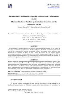 Farmacocinética del Busulfán: Absorción gastrointestinal e influencia delDMSO (Pharmacokinetics of Busulfan: gastrointestinal absorption and theinfluence of DMSO)