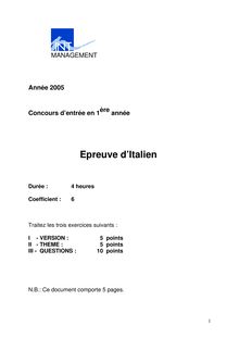 Italien 2005 TELECOM Management