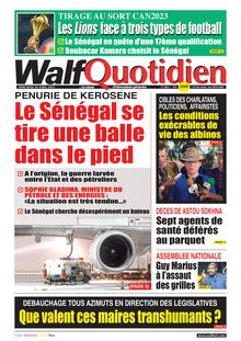 Walf Quotidien n°9021 - du mercredi 20 avril 2022