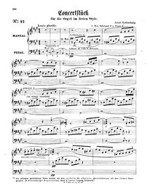 Partition complète, Konzertstück en A major, Gottschalg, Alexander Wilhelm