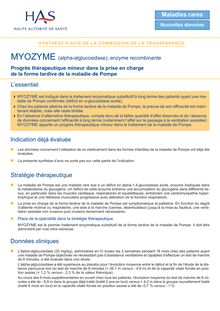 MYOZYME - Synthèse d avis MYOZYME - CT-7575