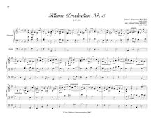 Partition Prelude et Fugue en E minor, BWV 555, 8 Short préludes et Fugues
