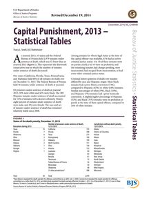 rapport du ministère de la justice US sur la peine de mort aux Etats-Unis (en anglais)