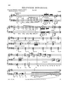 Partition complète (S.244/12), Hungarian Rhapsody No.12