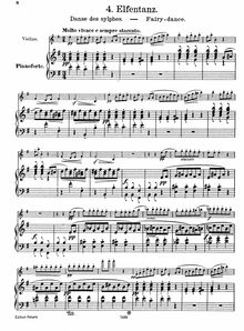 Partition , Elverdans - partition de piano, lyrique pièces, Op.12