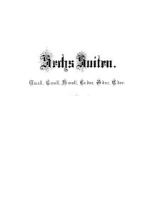 Partition complète, 6 French , Bach, Johann Sebastian