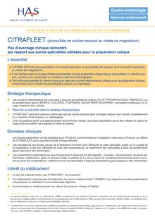 CITRAFLEET - Synthèse d avis CITRAFLEET - CT-7872