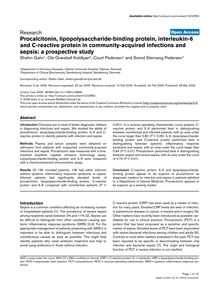 Procalcitonin, lipopolysaccharide-binding protein, interleukin-6 and C-reactive protein in community-acquired infections and sepsis: a prospective study