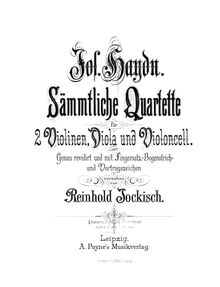 Partition violon 1, corde quatuors, Op.64, Haydn, Joseph