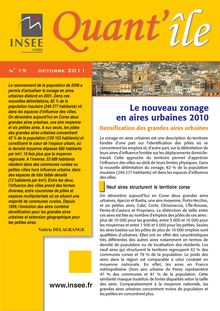 Le nouveau zonage en aires urbaines 2010  Densification des grandes aires urbaines