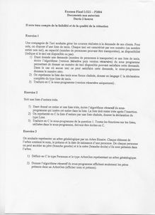 Algorithmique et programmation : niveau II 2004 Tronc Commun Université de Technologie de Belfort Montbéliard