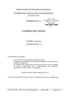 Btscommue communication 2007