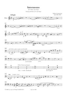 Partition cor , partie (alternate pour Tuba), Intermezzo, Lingenberg, Wilfried