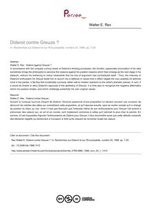Diderot contre Greuze ? - article ; n°1 ; vol.24, pg 7-25