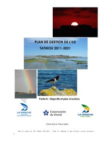 PLAN DE GESTION DE L'ILE TATIHOU 2011-2021