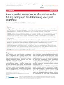 A comparative assessment of alternatives to the full-leg radiograph for determining knee joint alignment
