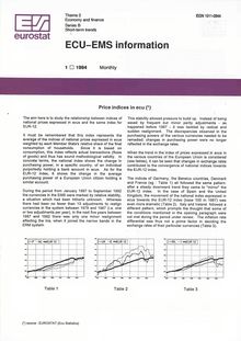 ECU-EMS information. 1 1994 Monthly