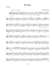 Partition viole de gambe,  No.2 en A minor, A minor, Rondeau, Michel
