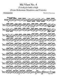Partition violoncelles, From Bohemian Fields et Groves (From Bohemia s Woods et Fields)