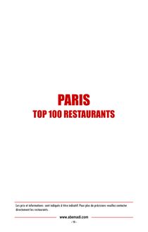 Abemadi   paris top 100 restaurants