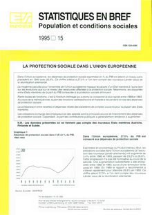 La protection sociale dans l Union européenne
