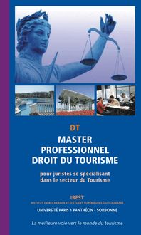 DROIT DU TOURISME pour juristes se spécialisant dans le secteur du Tourisme