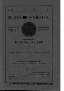 Boletín de Veterinaria: Revista de Ciencia..., n. 211 (1929)