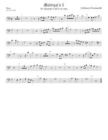 Partition viole de basse, Secondo Libro de Madrigali, Fontanelli, Alfonso par Alfonso Fontanelli