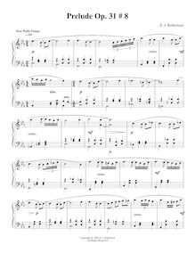 Partition No.8, 9 préludes, Op.31, Robertson, Ernest John