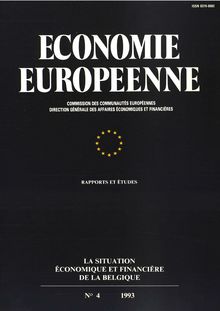La situation économique et financière de la Belgique