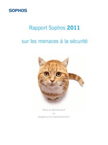 Rapport Sophos 2011 sur les menaces à la sécurité