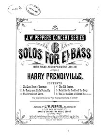 Partition complète et , partie, 6 Solos, 6 Solos for E♭ Bass [Tuba?] with Piano Accompaniment ad lib.