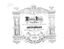 Partition Volksmelodien, Melodien-Album, Köhler, Louis