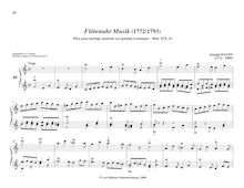 Partition No.16 en C major,  Fuga , pièces pour mécanique orgue