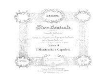 Partition complète, Fantaisie ou potpourri sur des thèmes favoris de l opéra  I Montecchi e Capuleti 