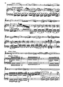 Partition , Adagio cantabile - Allegro vivace, violoncelle Sonata No.3