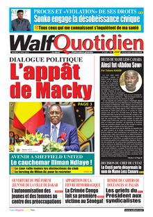 Walf Quotidien N°9329 - du mardi 2 mai 2023