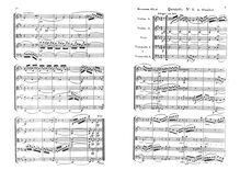 Partition complète, corde quintette No.5, Op.18, Onslow, Georges