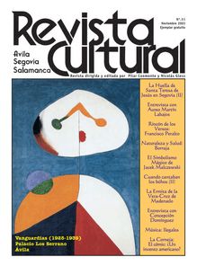 Revista Cultural (Ávila, Segovia, Salamanca). Dirigida y editada por Pilar Coomonte y Nicolás Gless. Nº. 51, Noviembre 2003.