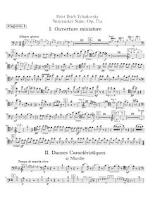 Partition basson 1, 2, pour Nutcracker, Щелкунчик, Tchaikovsky, Pyotr